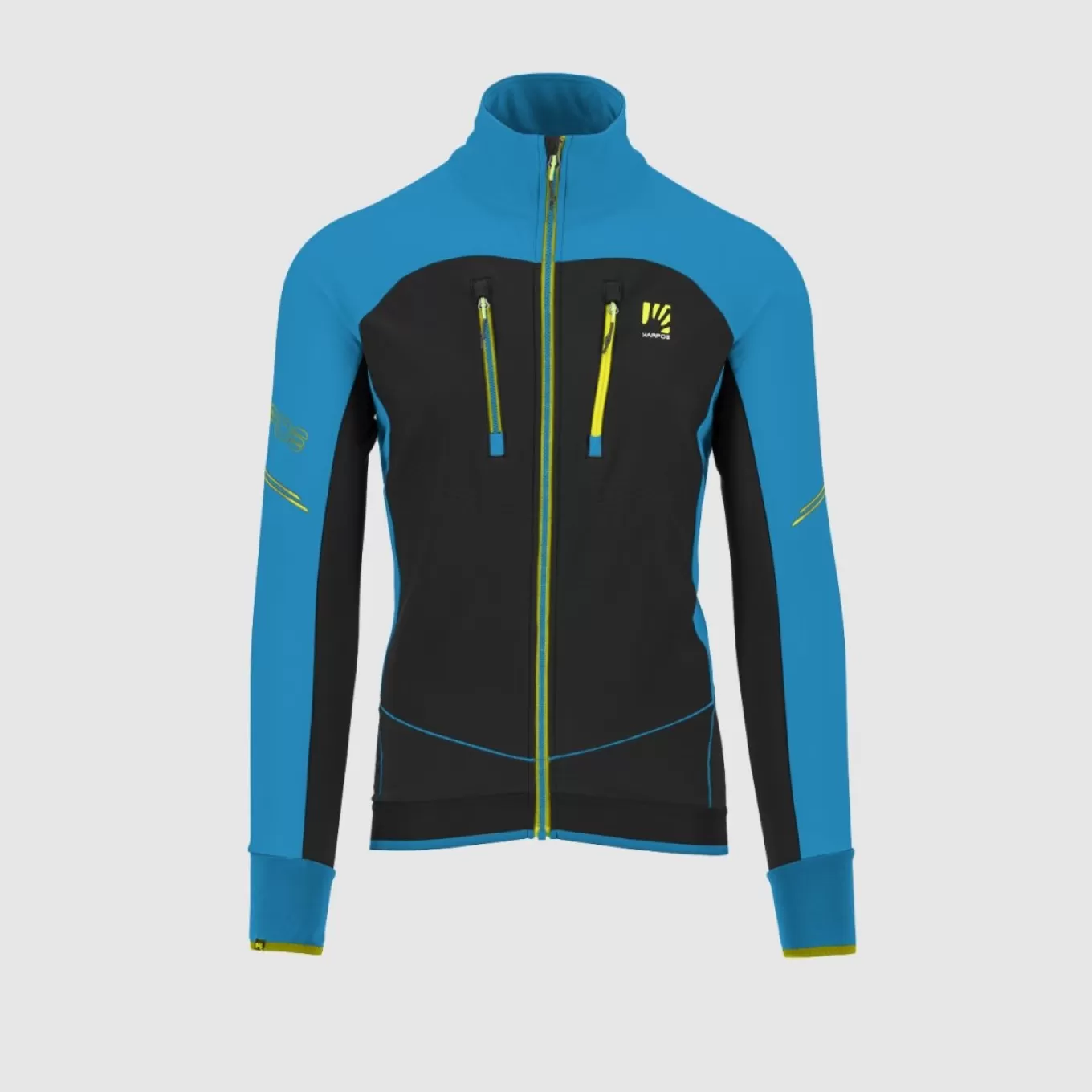 Winter | Skimo Dynamic | Karpos ALAGNA EVO JACKET BLACK/BLUE JEWEL