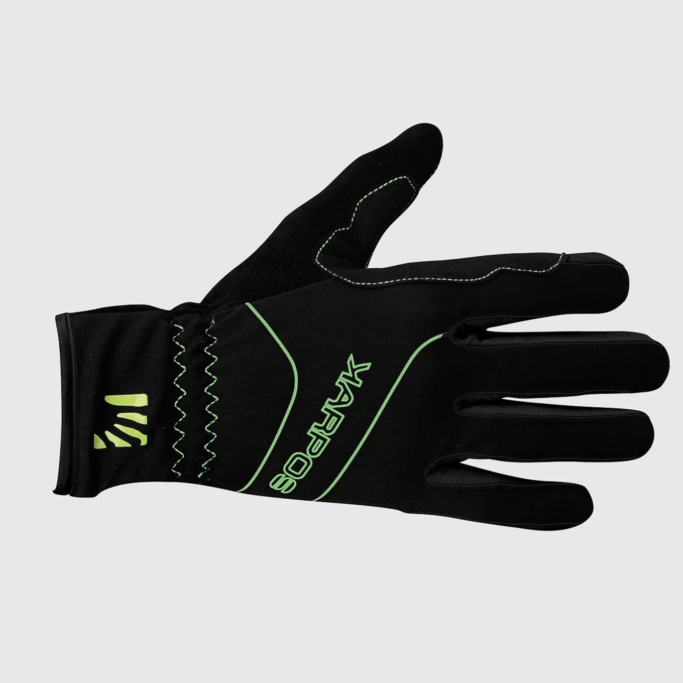 Outlet | Winter | Karpos ALAGNA GLOVE BLACK/GREEN FLUO