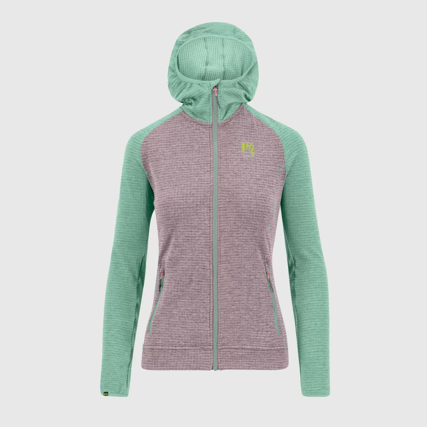 Mountaineering | Climbing | Karpos AMBRIZZOLA W FULL-ZIP HOODIE NIRVANA/LICHEN