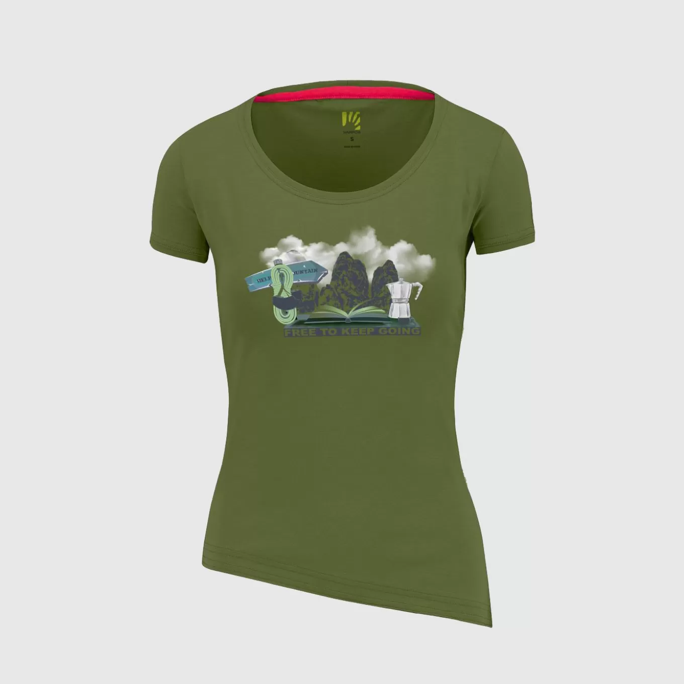 Lifestyle | Climbing | Karpos ANEMONE EVO W T-SHIRT CEDAR GREEN