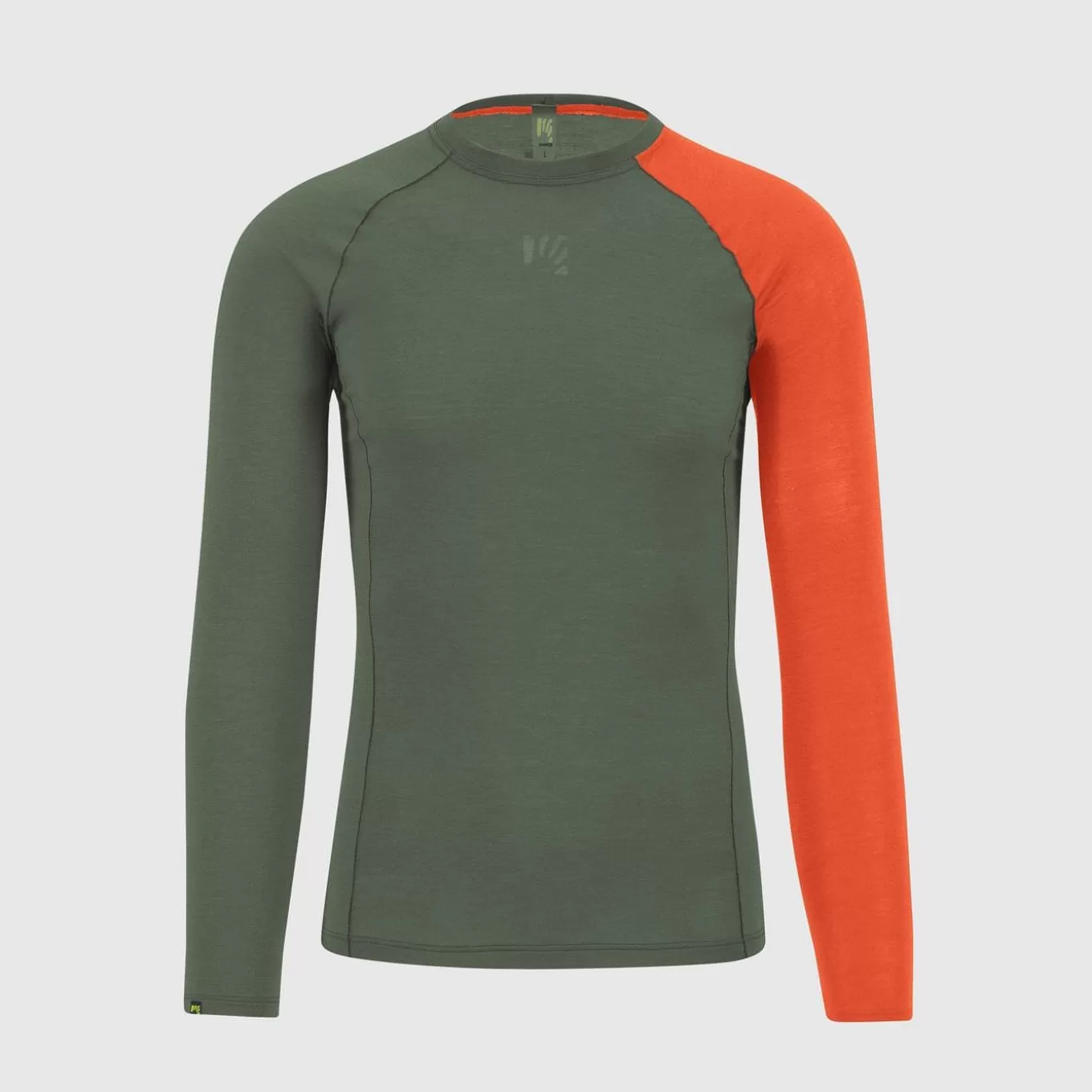 Outlet | Winter | Karpos DINAMICO MERINO 130 JERSEY LS THYME/SPICY ORANGE