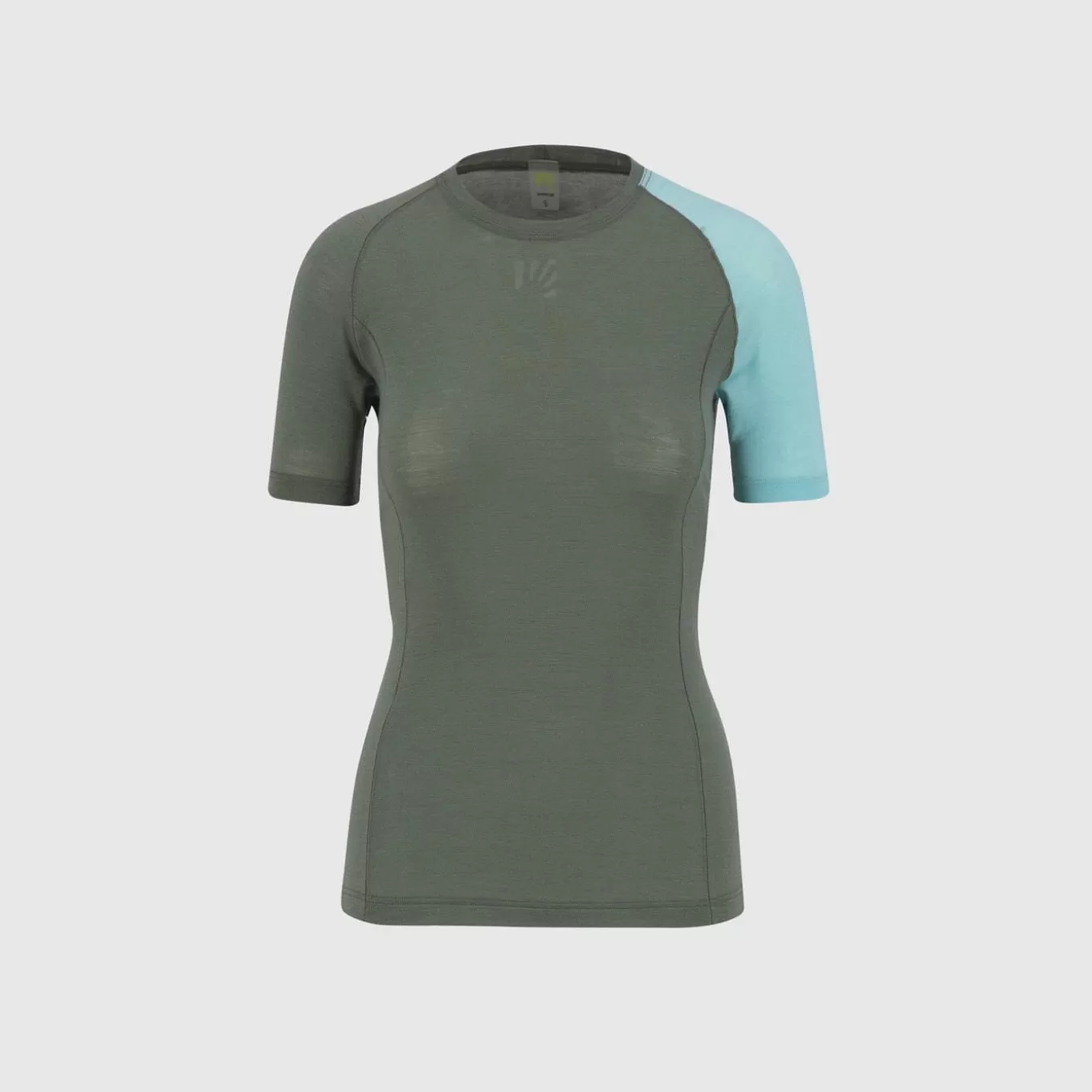 Base layer | Skimo Touring | Karpos DINAMICO MERINO 130 W T-SHIRT THYME/AQUA SKY