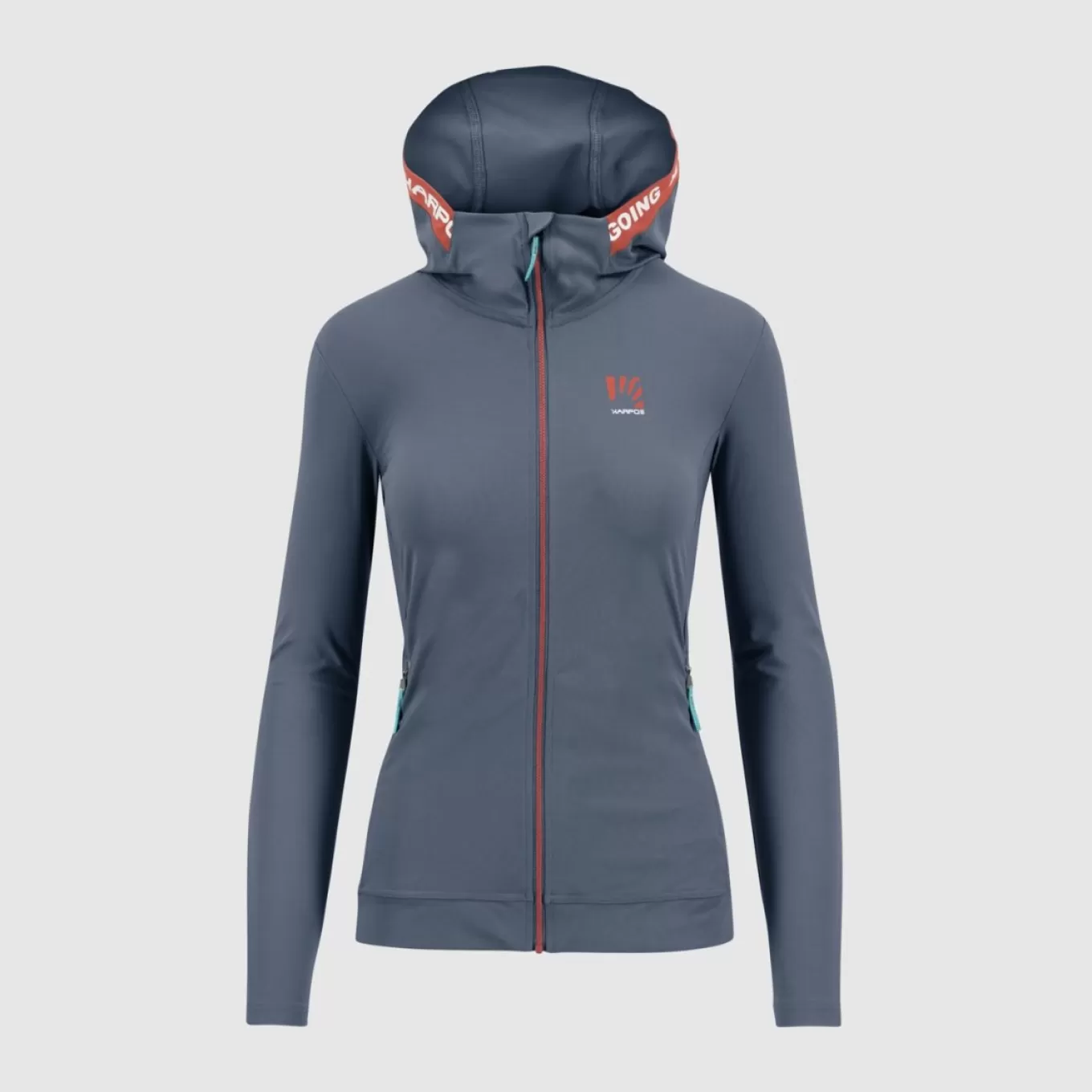 Outlet | Training | Karpos EASYFRIZZ W FULL-ZIP HOODIE VINTAGE INDIGO/HOT CORAL