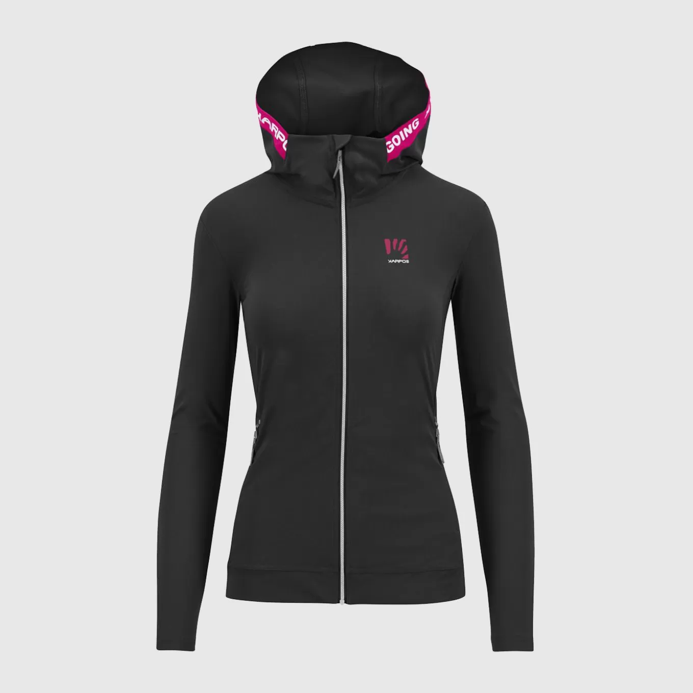 Training | Hiking | Karpos EASYFRIZZ W FULL-ZIP HOODIE BLACK/INNUENDO