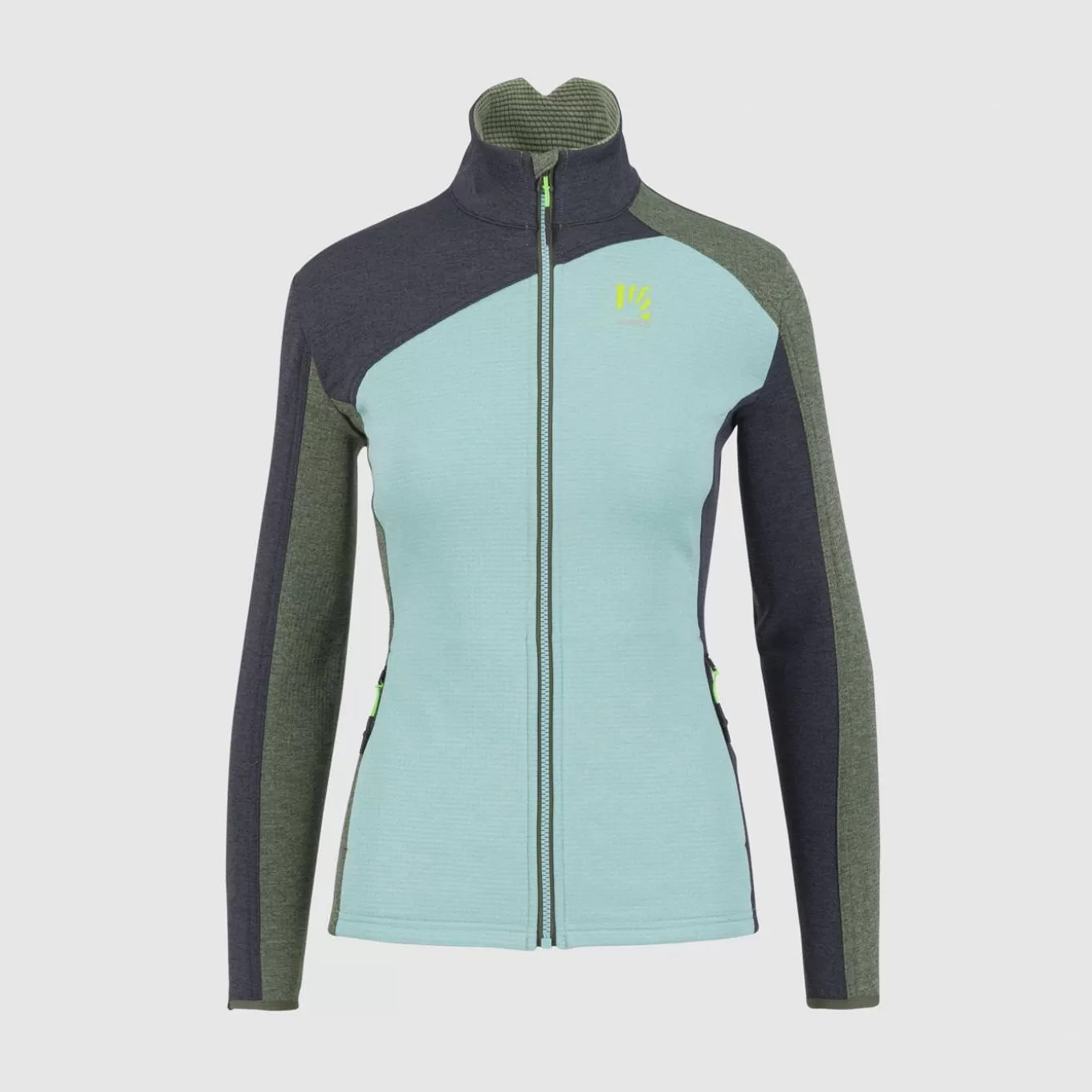 Winter | Fleeces | Karpos FEDERA FULL-ZIP W FLEECE AQUA SKY/BLACK SAND/THYME