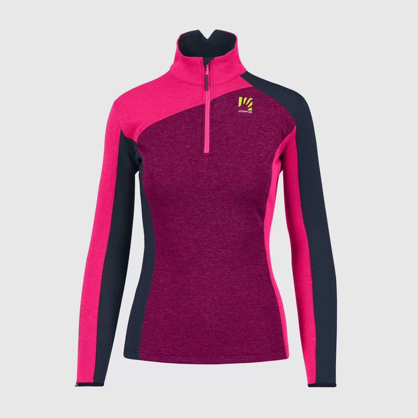 Outlet | Winter | Karpos FEDERA HALF-ZIP W FLEECE BOYSENBERRY/PINK/VULCAN