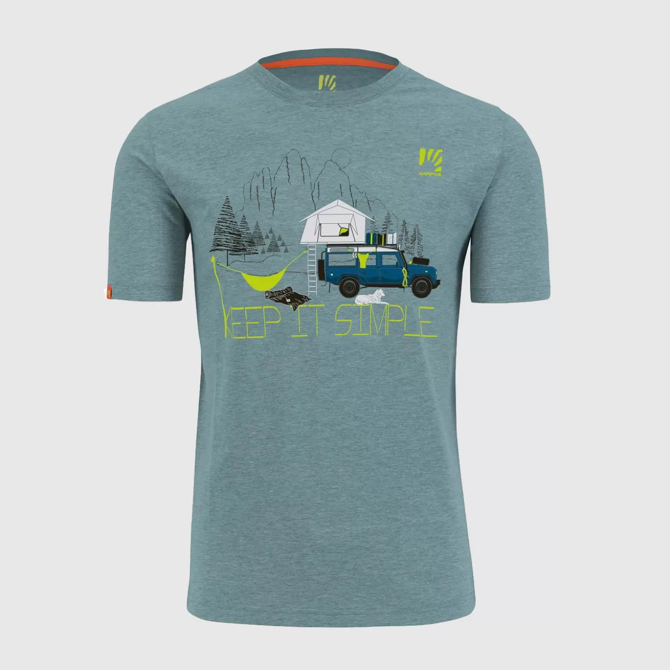 Lifestyle | Climbing | Karpos GENZIANELLA T-SHIRT SMOKE BLUE