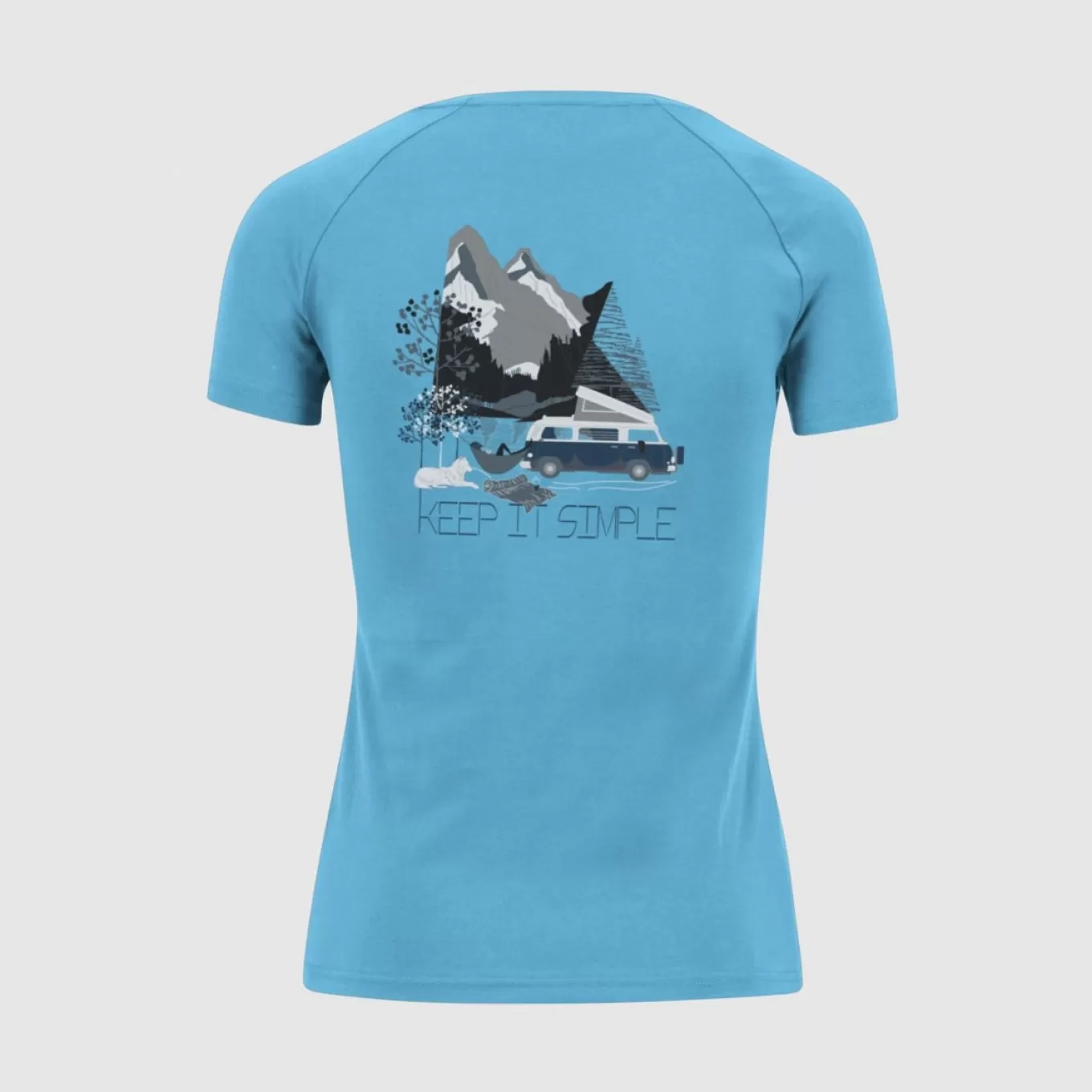 Outlet | Lifestyle | Karpos GENZIANELLA W T-SHIRT BLUE ATOLL