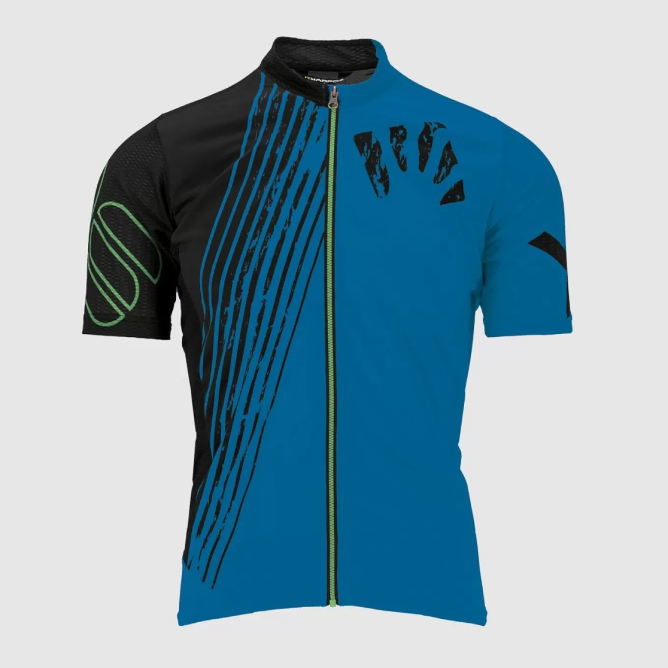 Outlet | Mountain Biking | Karpos GREEN FIRE JERSEY INDIGO B/BLACK/GREEN F.