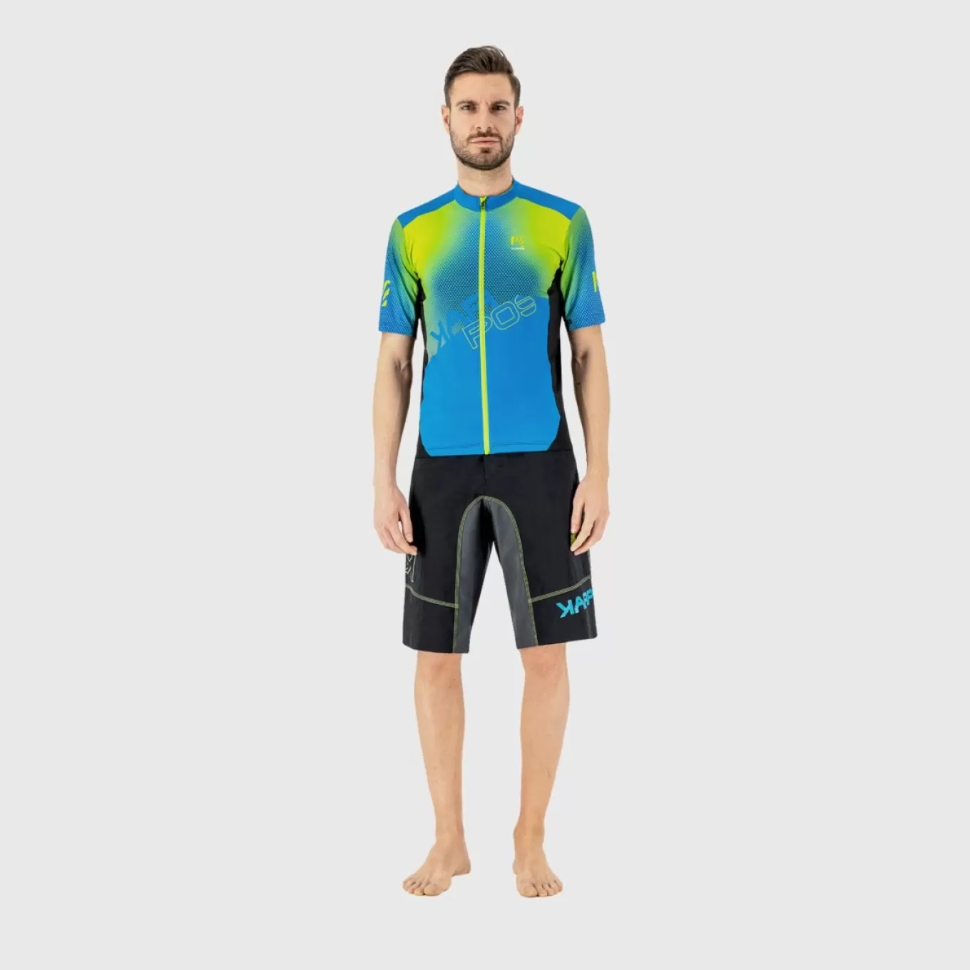 Outlet | Mountain Biking | Karpos JUMP JERSEY PRINT 1 INDIGO B./BLACK/GREEN