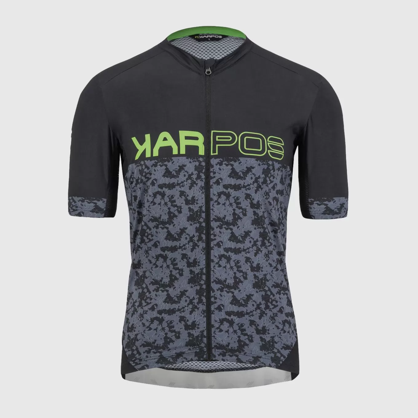 Mountain Biking | T-Shirts | Karpos JUMP JERSEY BLACK/OMBRE BLUE/GREEN FLUO