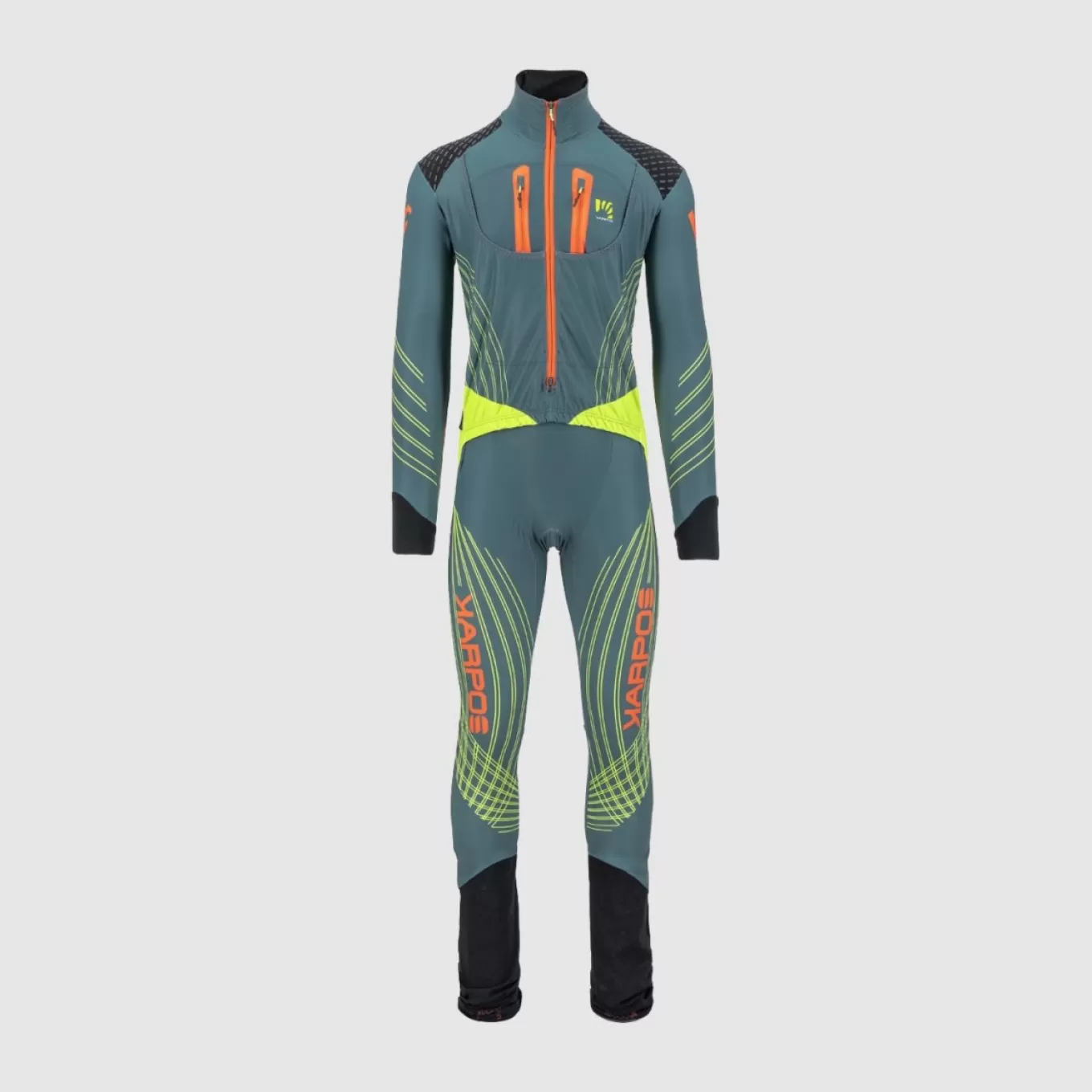 Winter | Skimo Dynamic | Karpos RACE SUIT DARK SLATE/LIME GREEN/GRENADIN