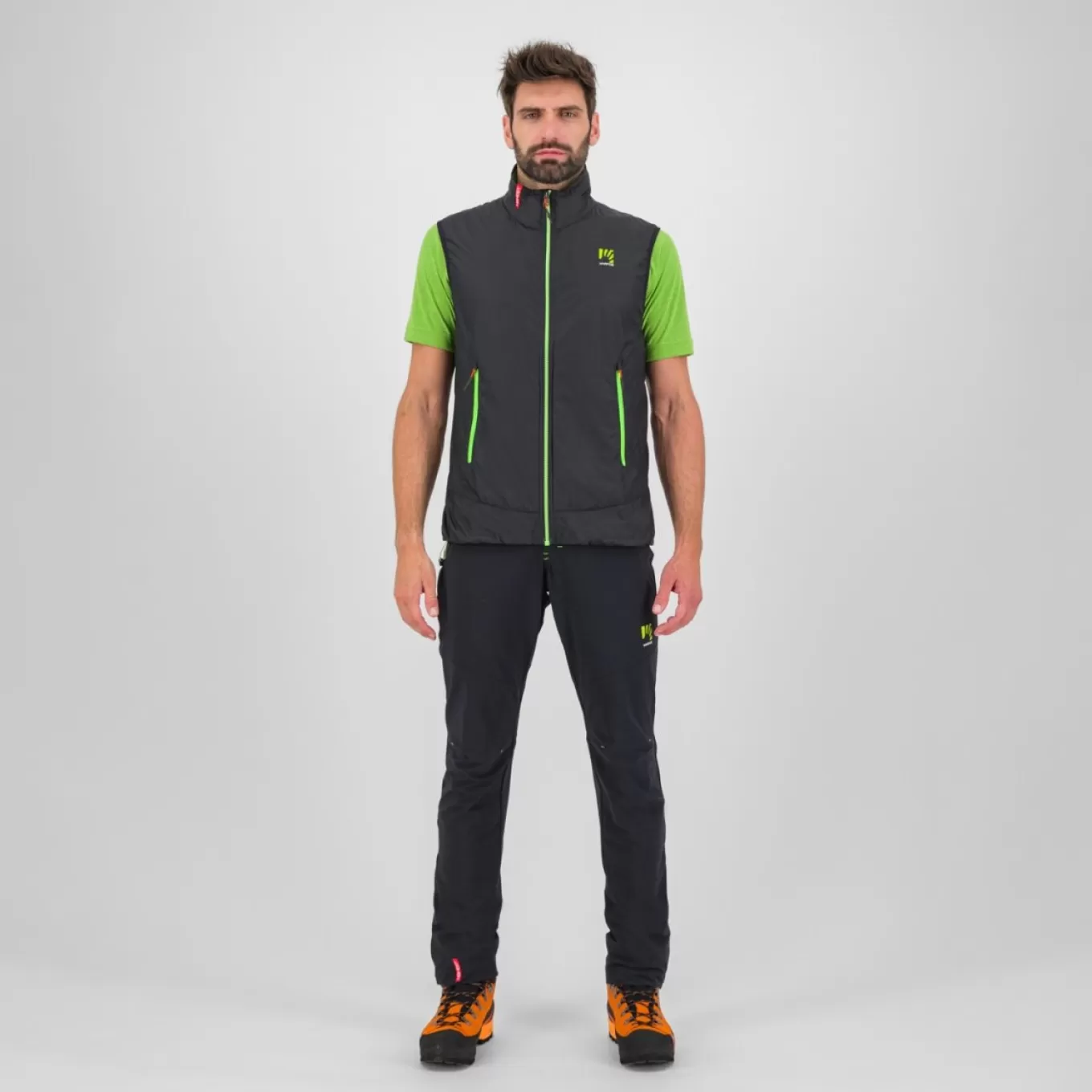 Mountaineering | Climbing | Karpos K-PERFORMANCE HYBRID VEST BLACK/JASMINE GREEN