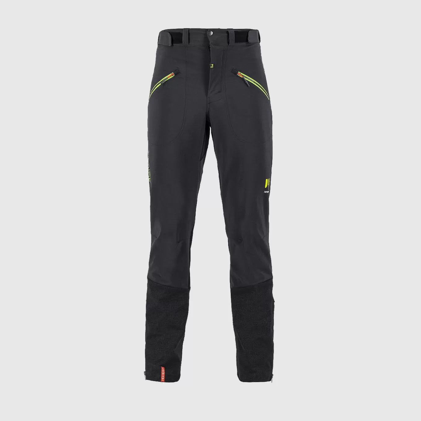 Winter | Alpine & Climbing | Karpos K-PERFORMANCE MOUNTAINEER PANTS BLACK GREEN FLUO