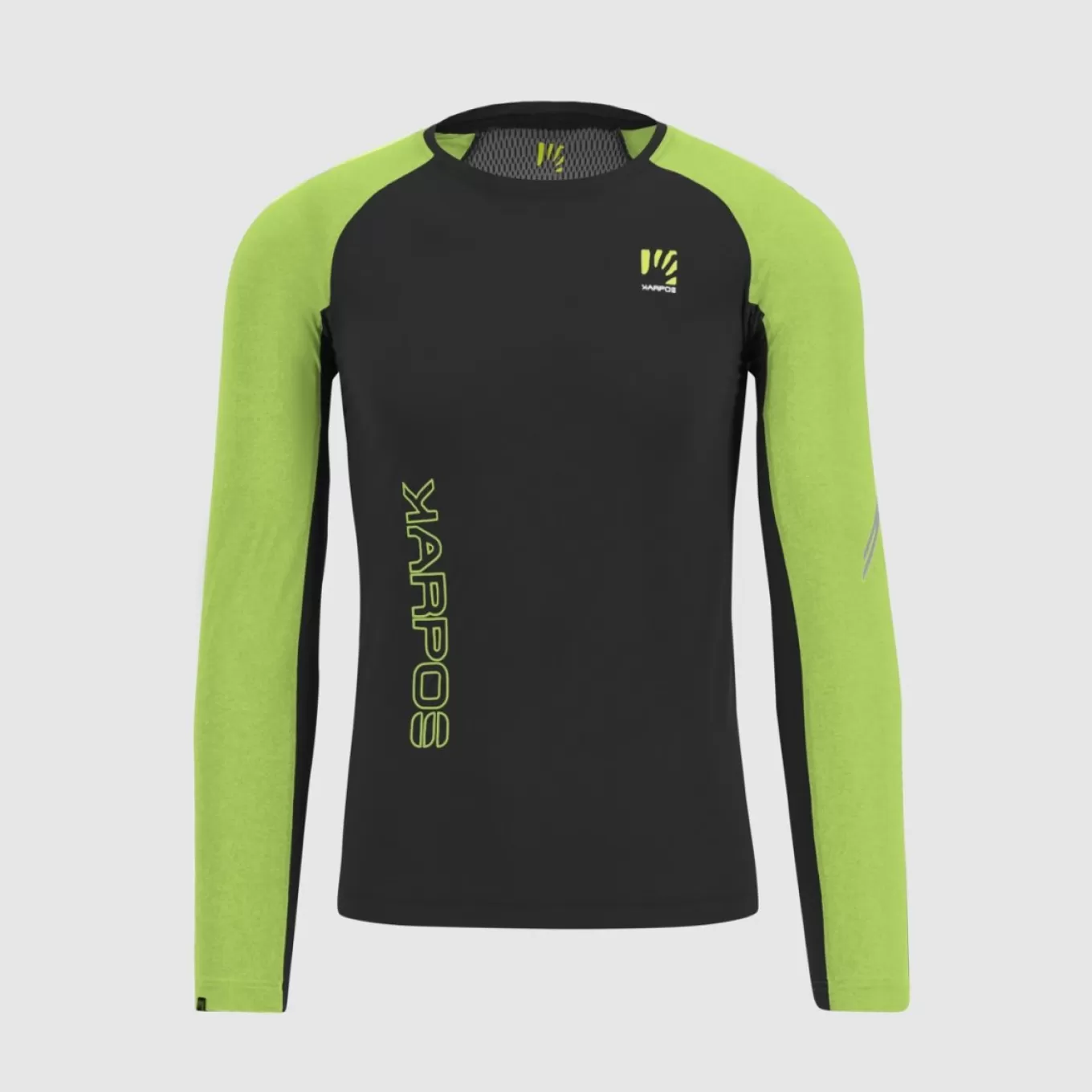 Trail Running | T-Shirts | Karpos LAVAREDO JERSEY LS BLACK/JASMINE GREEN