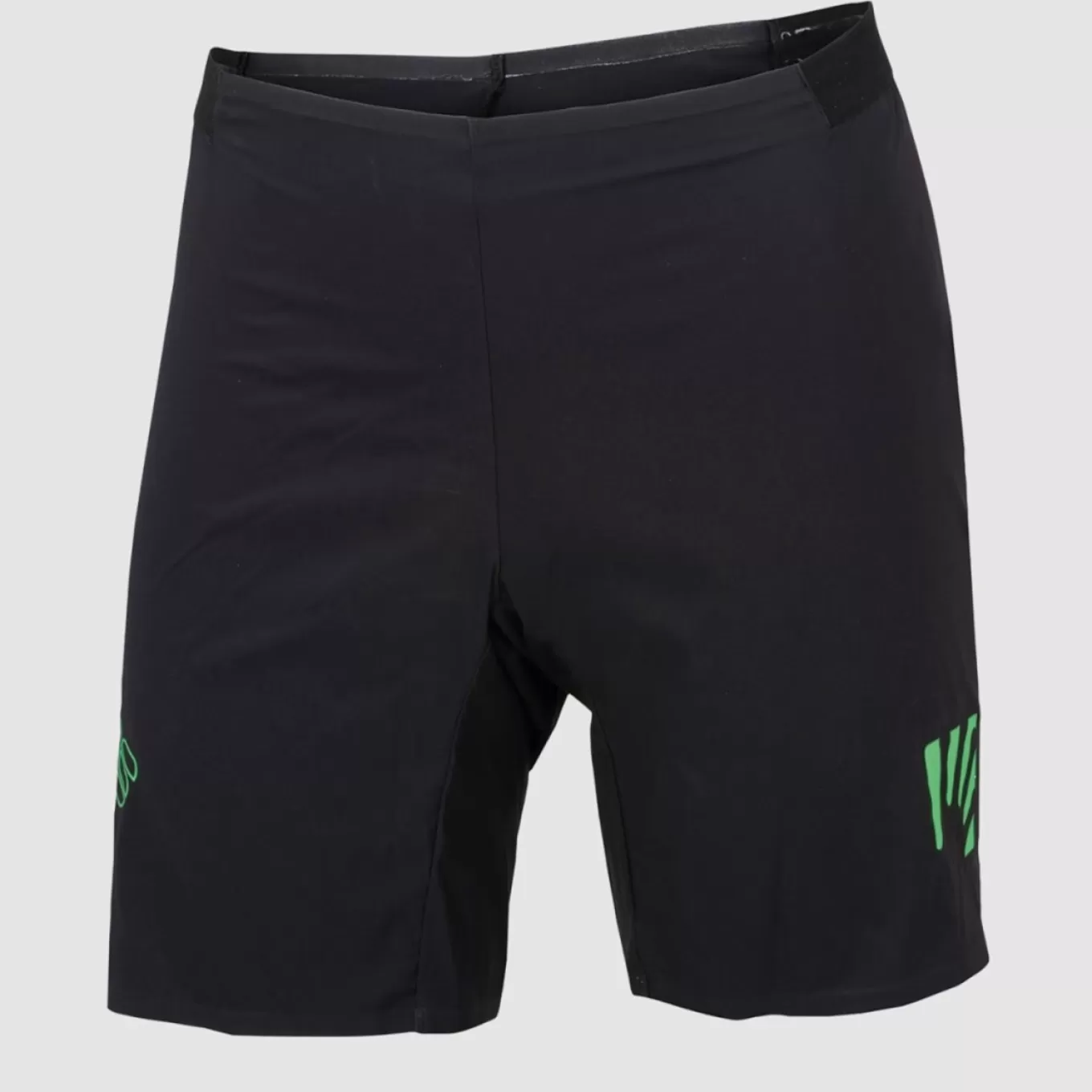 Trail Running | Shorts | Karpos LAVAREDO OVER SHORT BLACK/GREEN FLUO