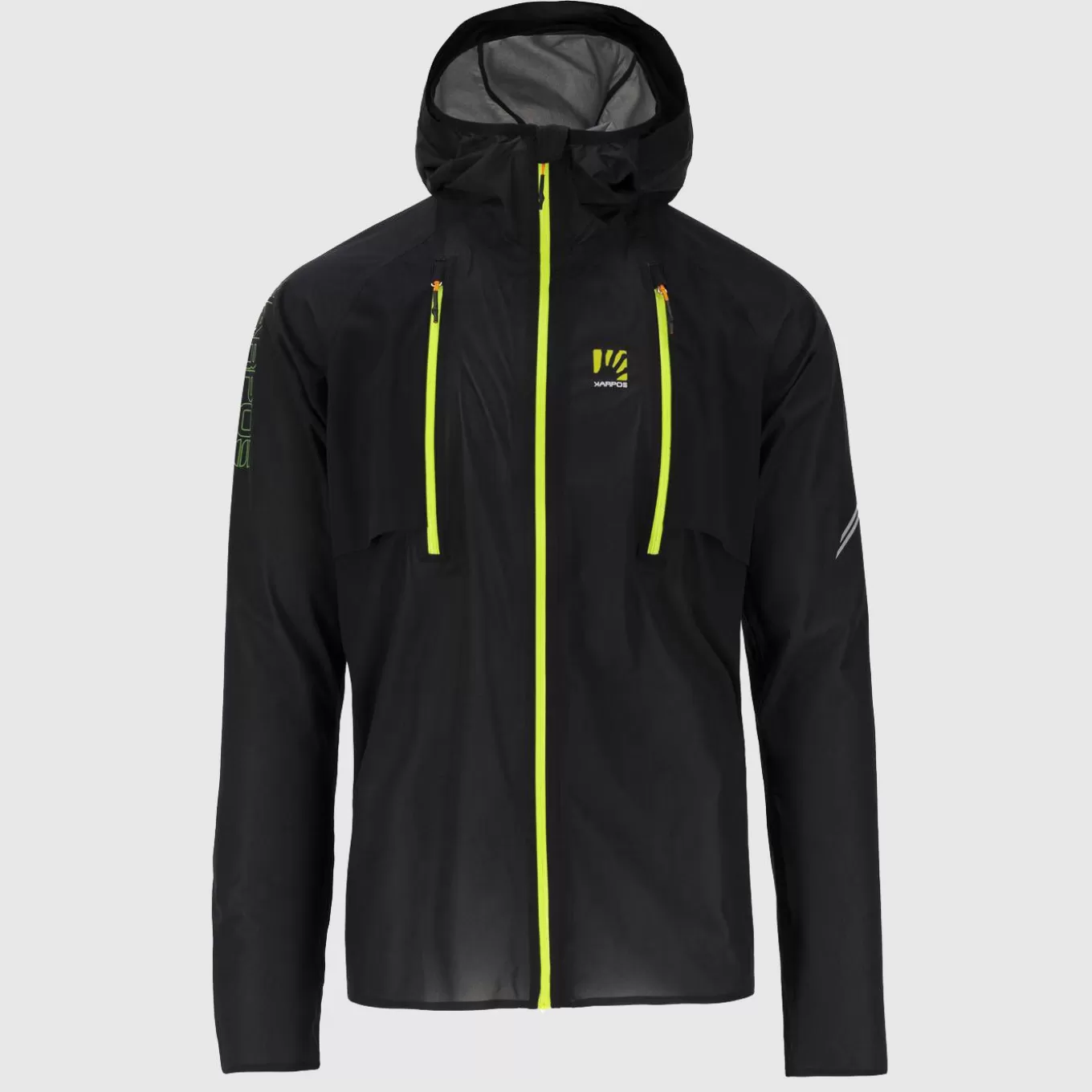 Jackets & Vests | Winter | Karpos LAVAREDO RAIN JACKET BLACK/GREEN FLUO