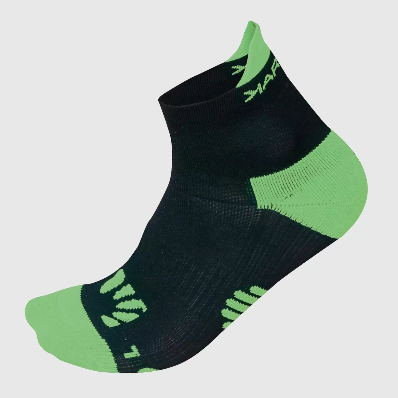 Mountain Biking | Trail Running | Karpos LAVAREDO SOCKS BLACK/GREEN FLUO