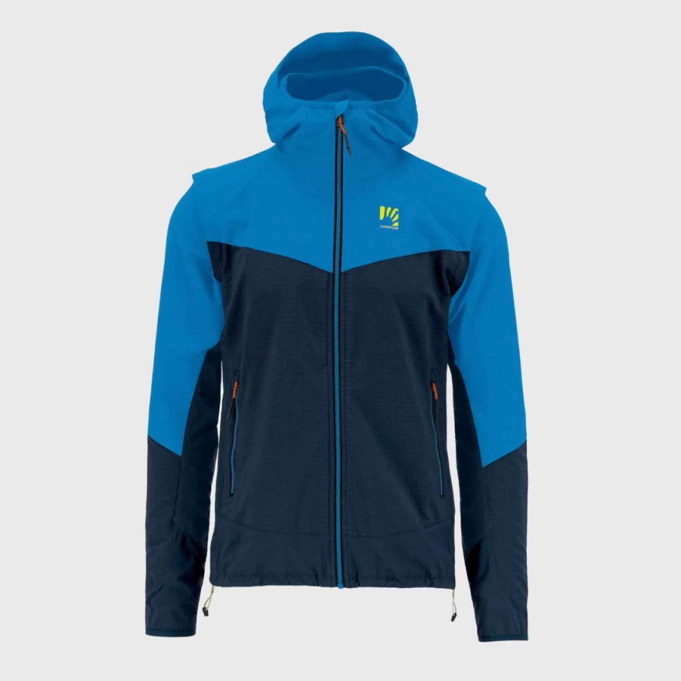 Alpine & Climbing | Hiking | Karpos LEDE CONVERTIBLE JACKET OUTER SPACE/INDIGO B./TANGERIN