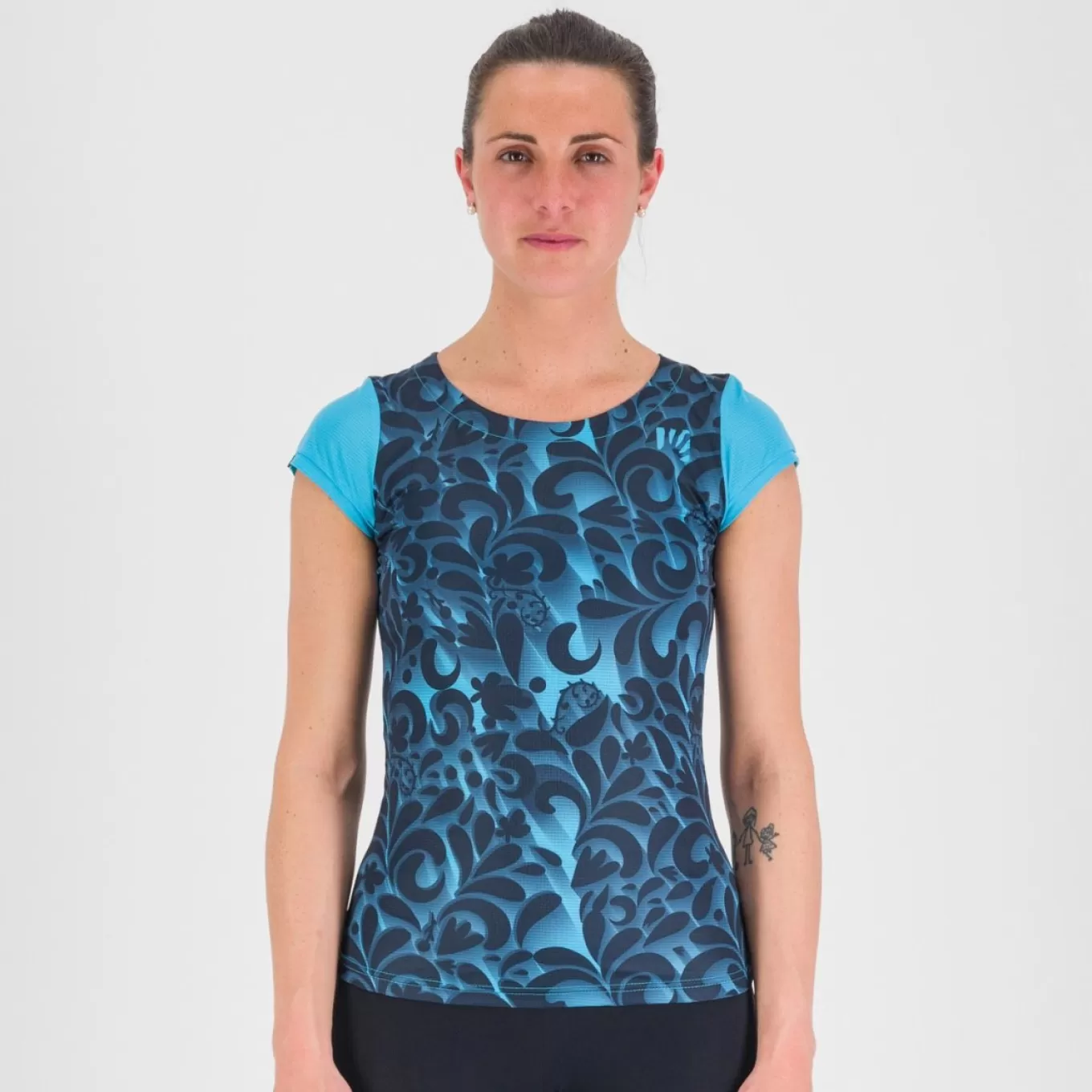 Outlet | Hiking | Karpos LOMA PRINT W JERSEY BLUE ATOLL/SKY CAPTAIN