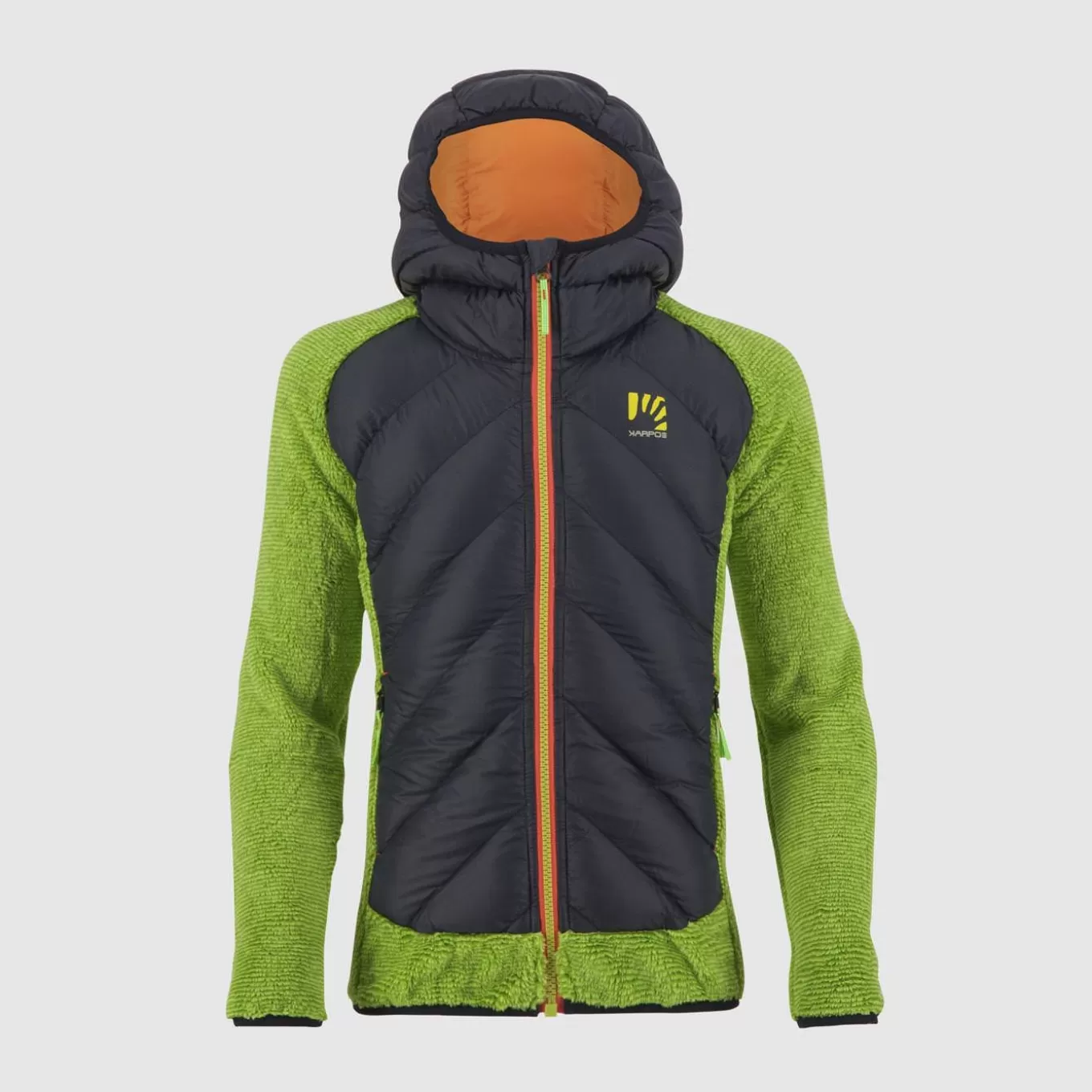 Outlet | Kids | Karpos MARMAROLE KID JACKET BLACK/LIME GREEN