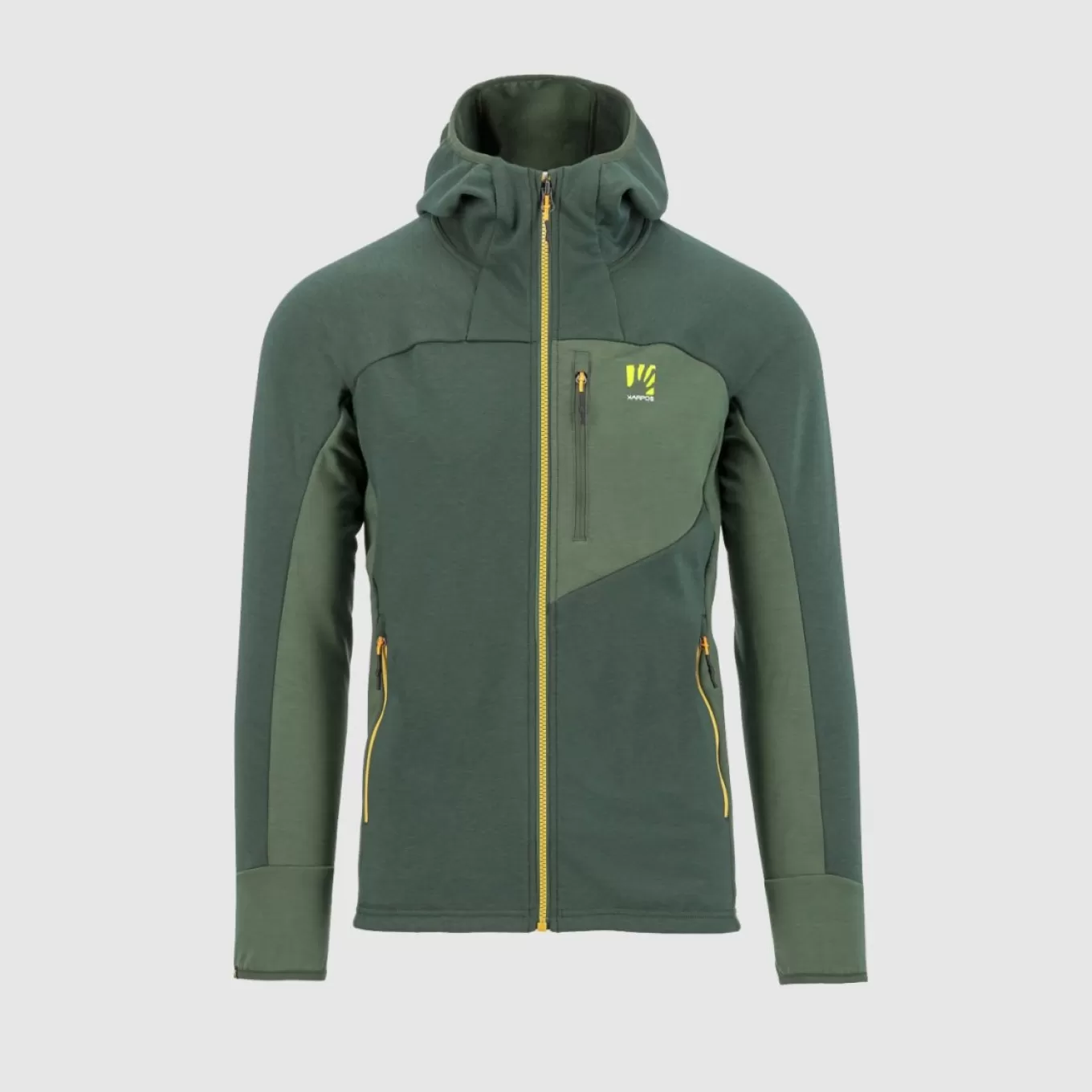 Winter | Skimo Touring | Karpos MEZZODI HOODIE FLEECE JUNGLE GREEN/SMOKE PINE