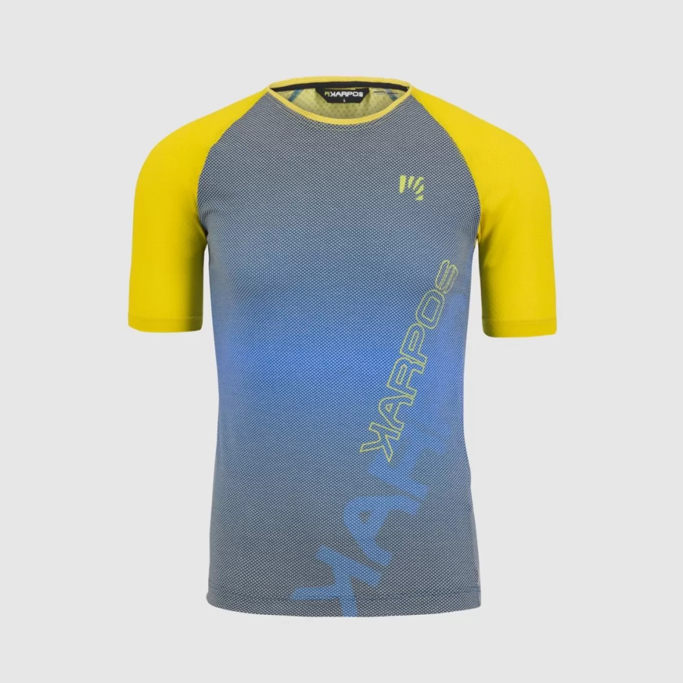 Outlet | Trail Running | Karpos MOVED EVO JERSEY INDIGO BUNTING/HIGH VISIBILITY