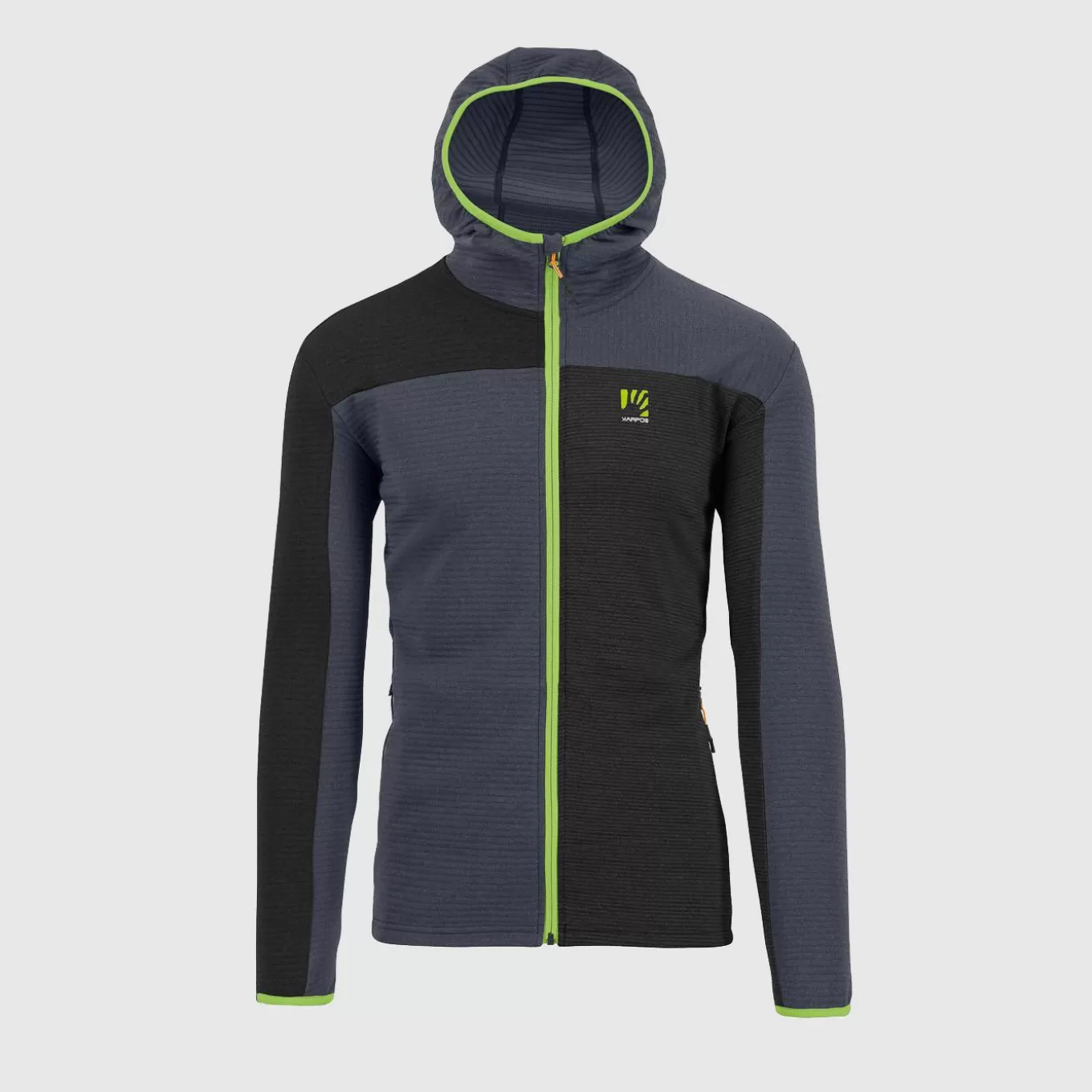 Hiking | Fleeces | Karpos NUVOLAU FLEECE BLACK/OMBRE BLUE/JASMINE GREEN