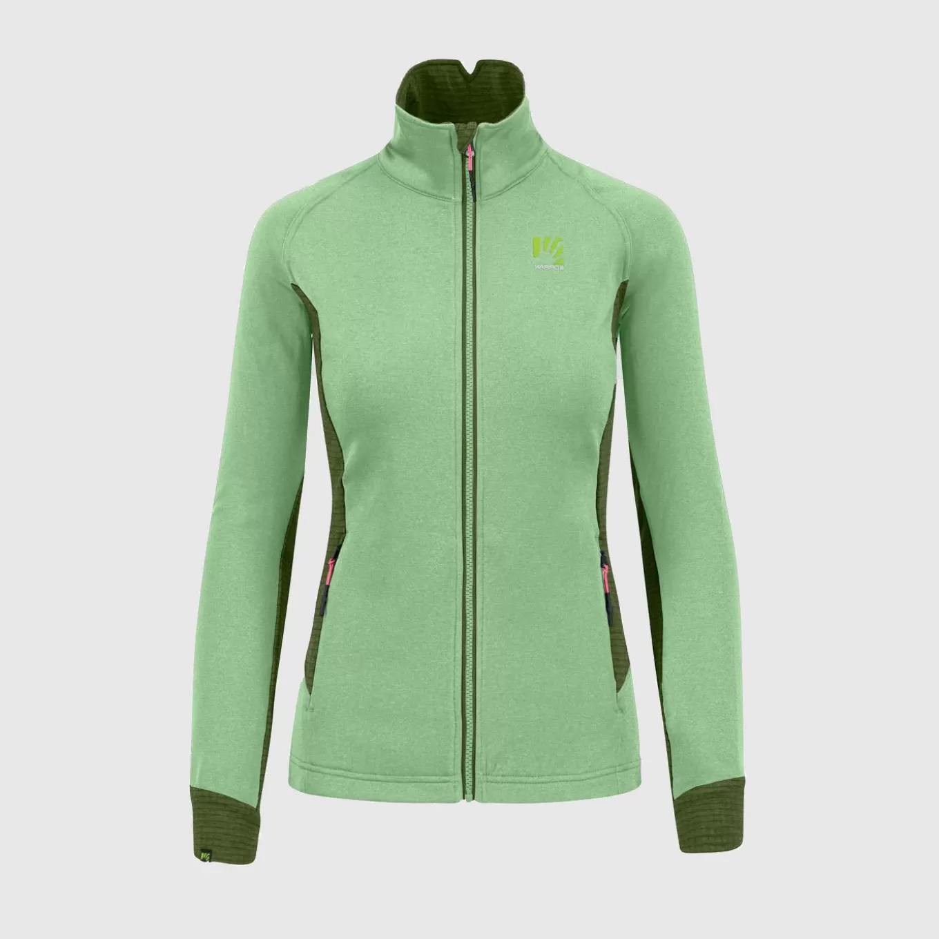 Mountaineering | Climbing | Karpos PIZZOCCO EVO W FULL-ZIP FLEECE ARCADIAN/CEDAR GREEN