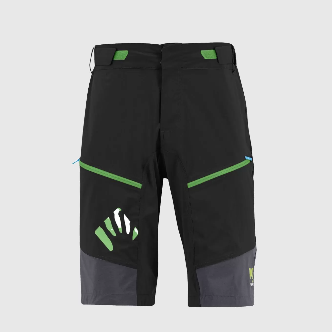 Mountain Biking | Shorts | Karpos RAPID BAGGY SHORTS BLACK/DARK GREY/GREEN FLUO