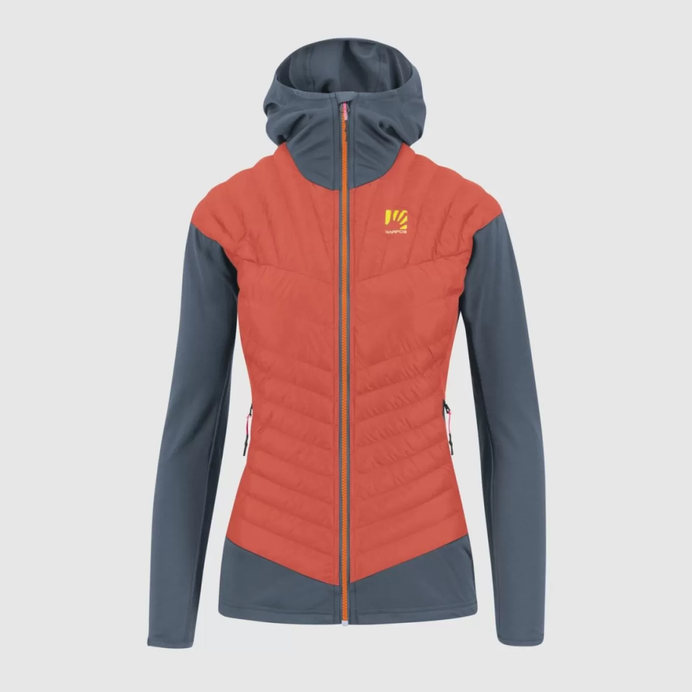 Outlet | Mountaineering | Karpos SASS DE MURA W JACKET HOT CORAL/VINTAGE INDIGO