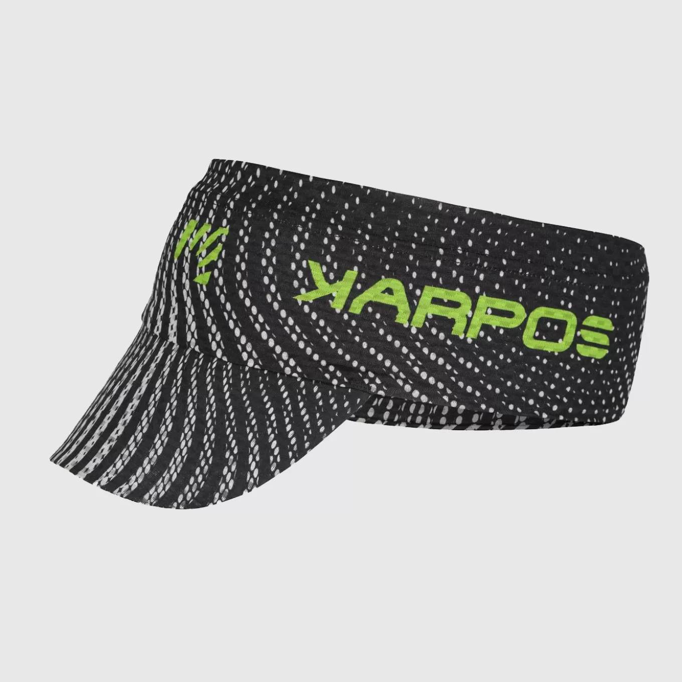 Trail Running | Hiking | Karpos TRE CIME PRINT VISOR BLACK/JASMINE GREEN