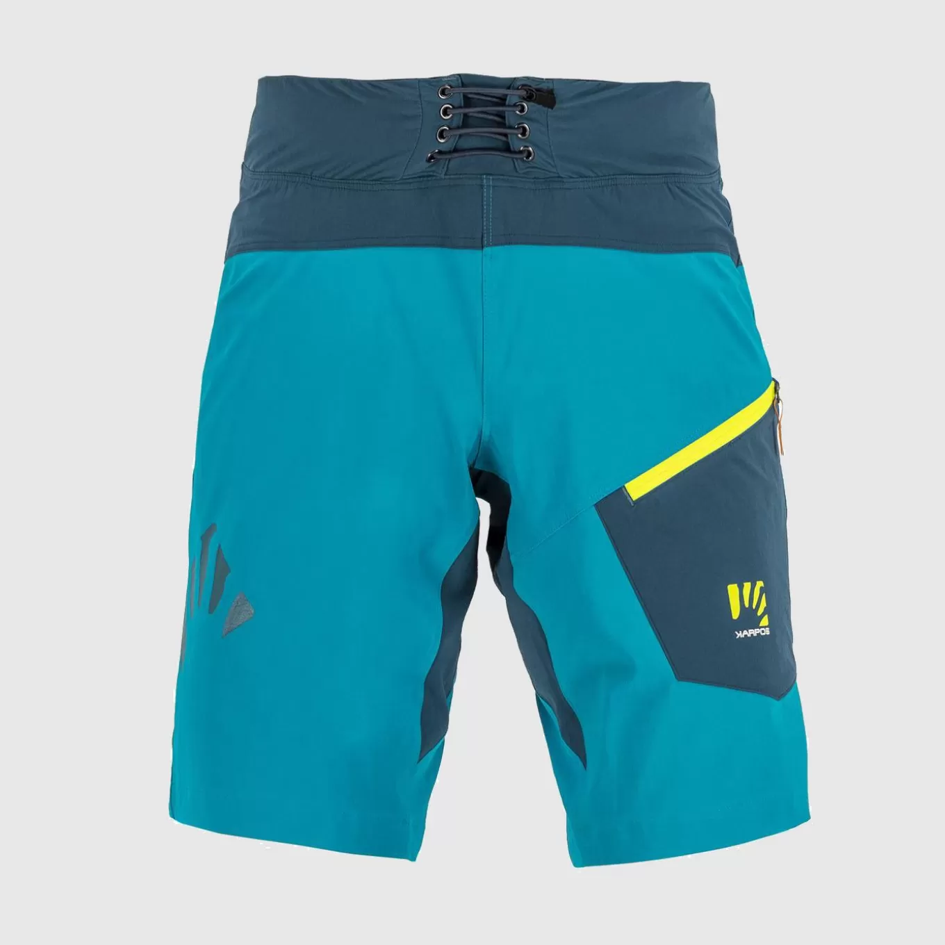 Mountain Biking | Shorts | Karpos VAL DI DENTRO BERMUDA ENAMEL B/REFL.POND/YELLOW FLUO