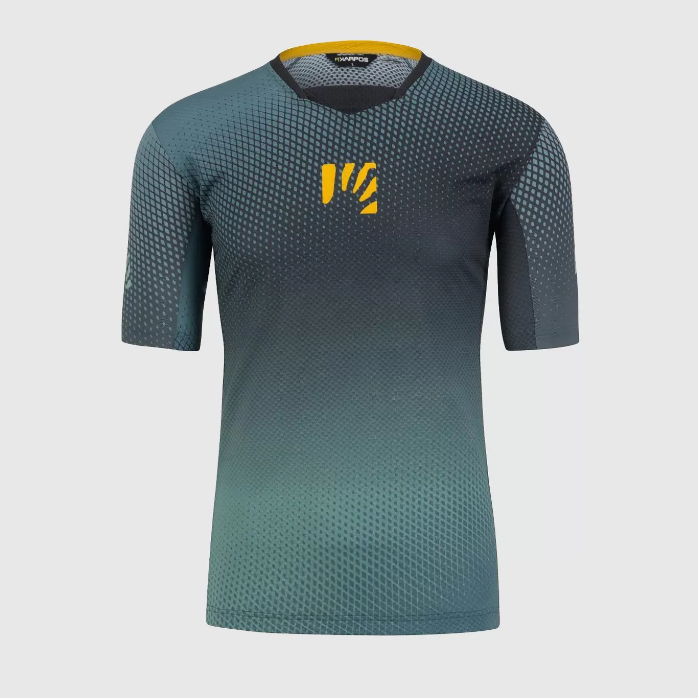 Mountain Biking | T-Shirts | Karpos VAL DI DENTRO TEE BLACK/NORTH ATLANTIC/LEMON CUR