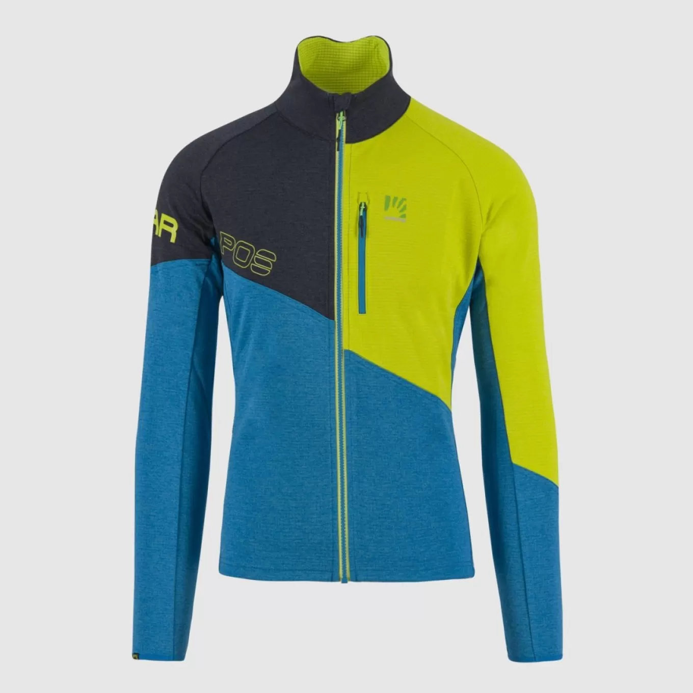 Winter | Mountain Biking | Karpos VAL VIOLA FULL-ZIP FLEECE BLUE JEWEL/BLACK/SULPHUR