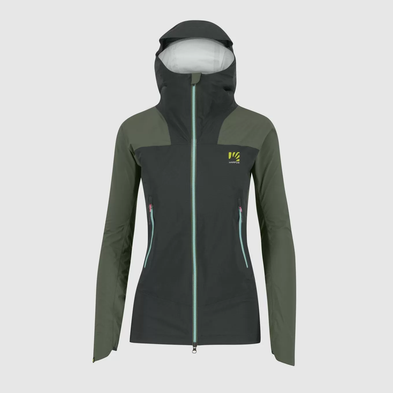 Rain | Skimo Dynamic | Karpos VALSESIA SHELL W JACKET BLACK SAND/THYME