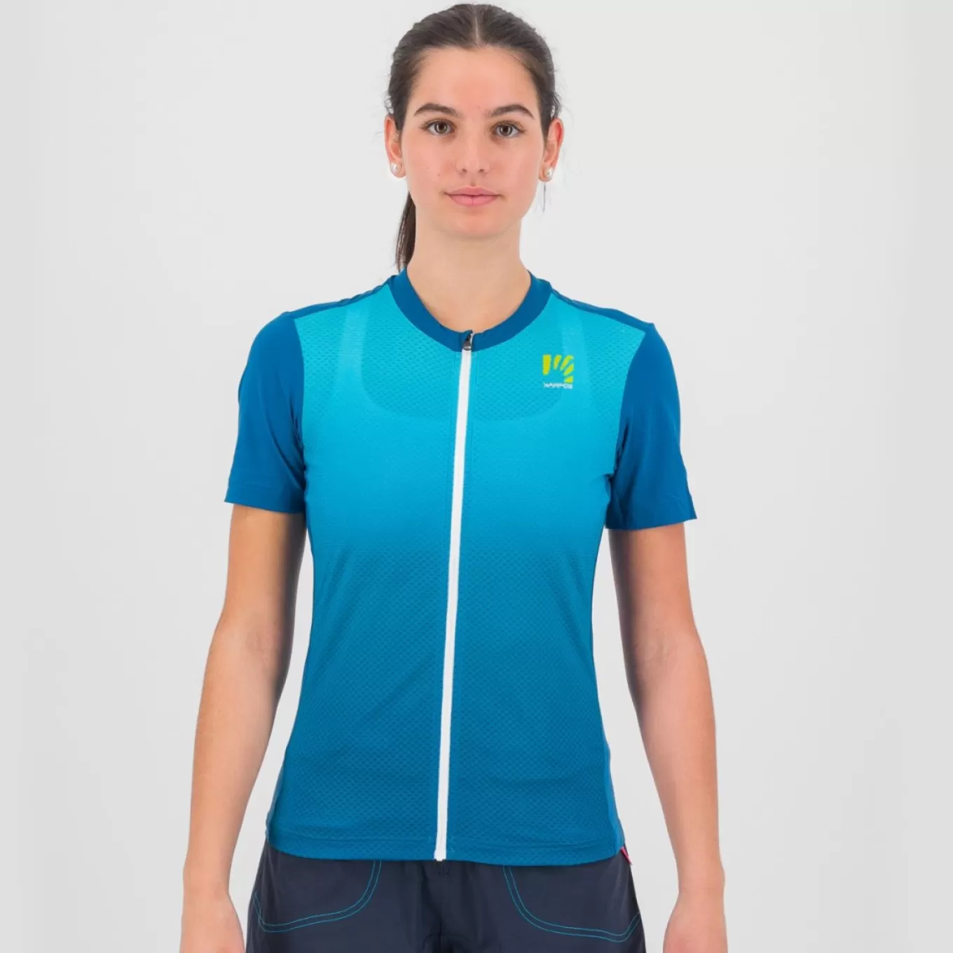 Outlet | Mountain Biking | Karpos VERVE EVO W JERSEY MOROCCAN BLUE/BLUEBIRD