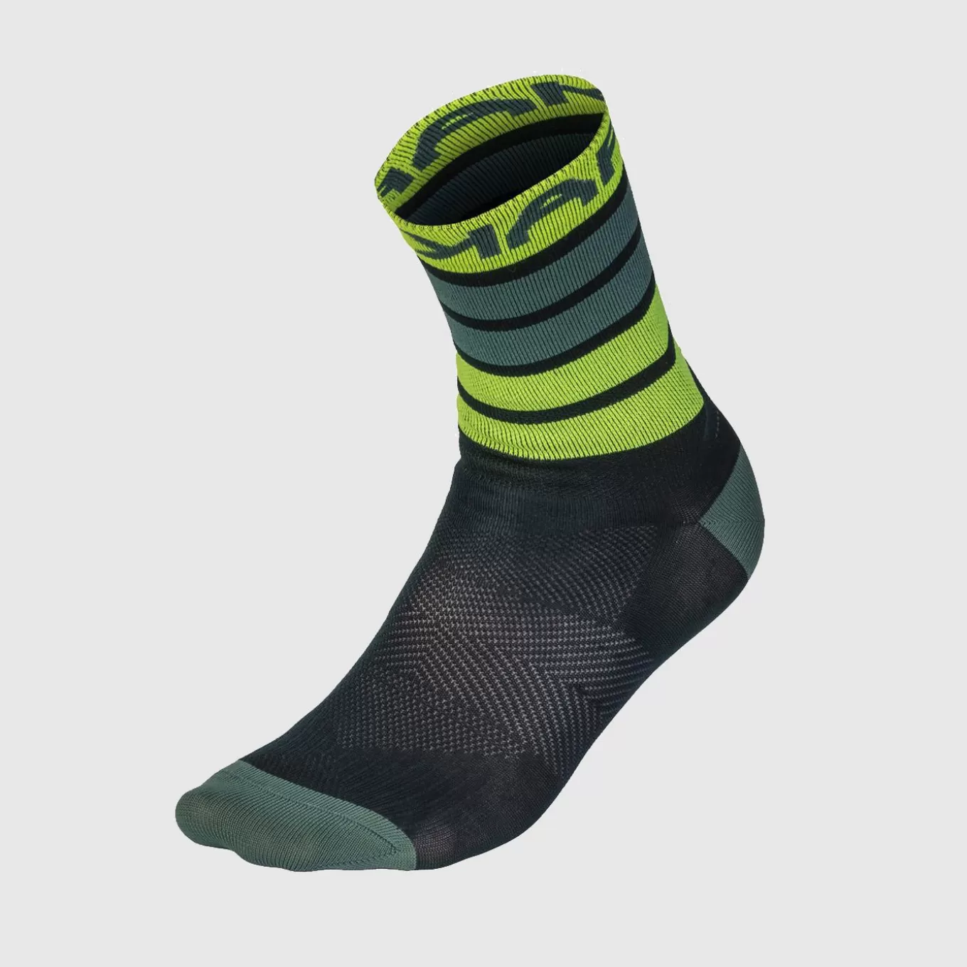 Mountain Biking | Trail Running | Karpos VERVE SOCK REFL.POND/YELLOW FLUO/HYDRO