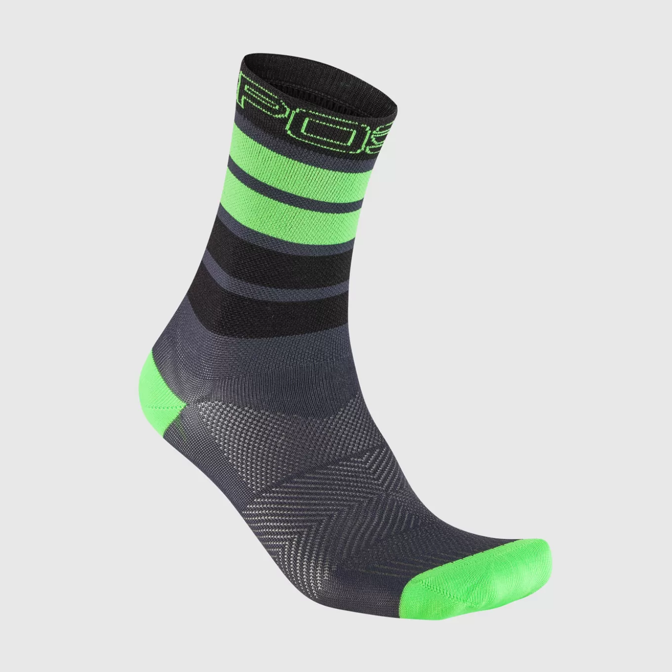 Mountain Biking | Trail Running | Karpos VERVE SOCK OMBRE BLUE/BLACK/JASMINE GREEN